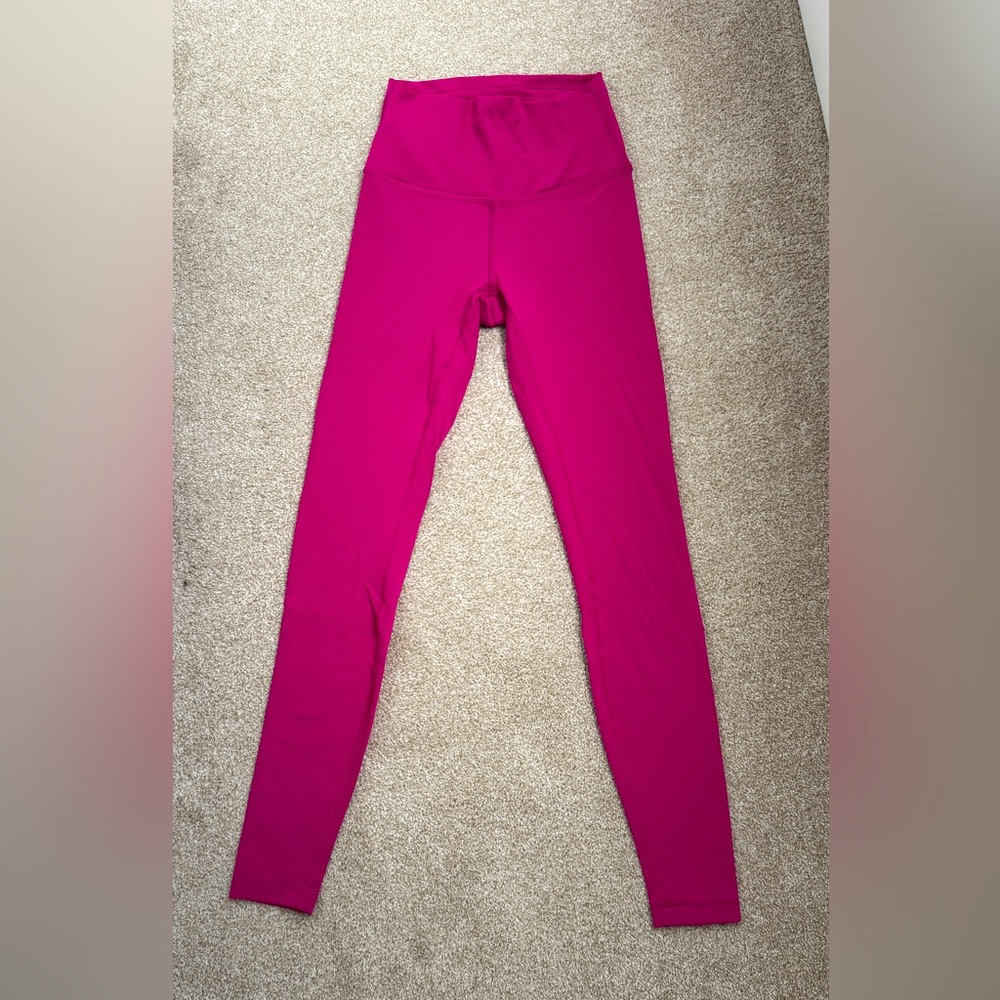 Lululemon hot pink 28” leggings size 4
